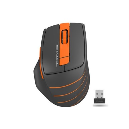 mouse wireless a4tech fg30 gaming, 2000 dpi, usb, portocaliu