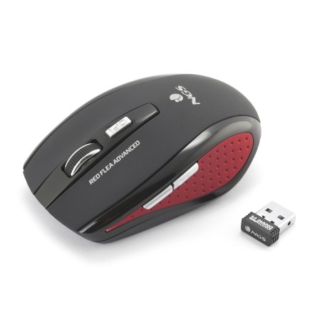 mouse wireless flea advance 800dpi rosu, ngs