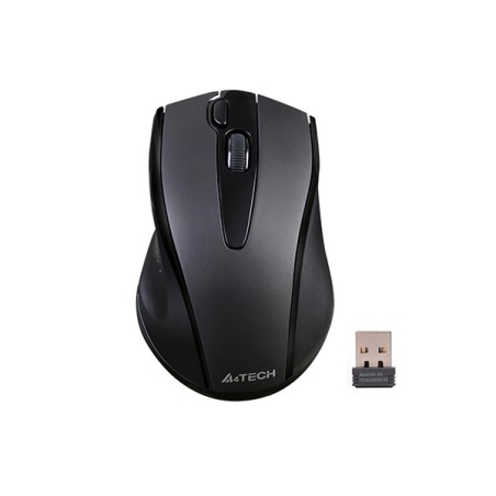 mouse wireless a4tech g9-500fs, 1000 dpi, usb, silent click, negru