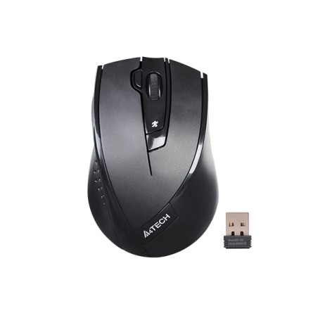 mouse wireless a4tech g9-730fx, 2000 dpi, usb, negru