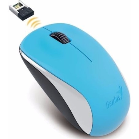 mouse wireless genius nx-7000, 1200 dpi, usb, albastru