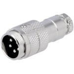Conectori, Mufă pentru microfoane tată PIN: 5 pe cablu drept -1, dioda.ro