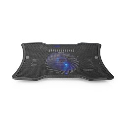 cooler laptop nedis, 1 ventilator, pana la 17", 1x usb, negru