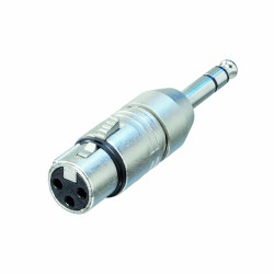 adaptor jack 6.35mm stereo tata   xlr 3 pini mama, neutrik