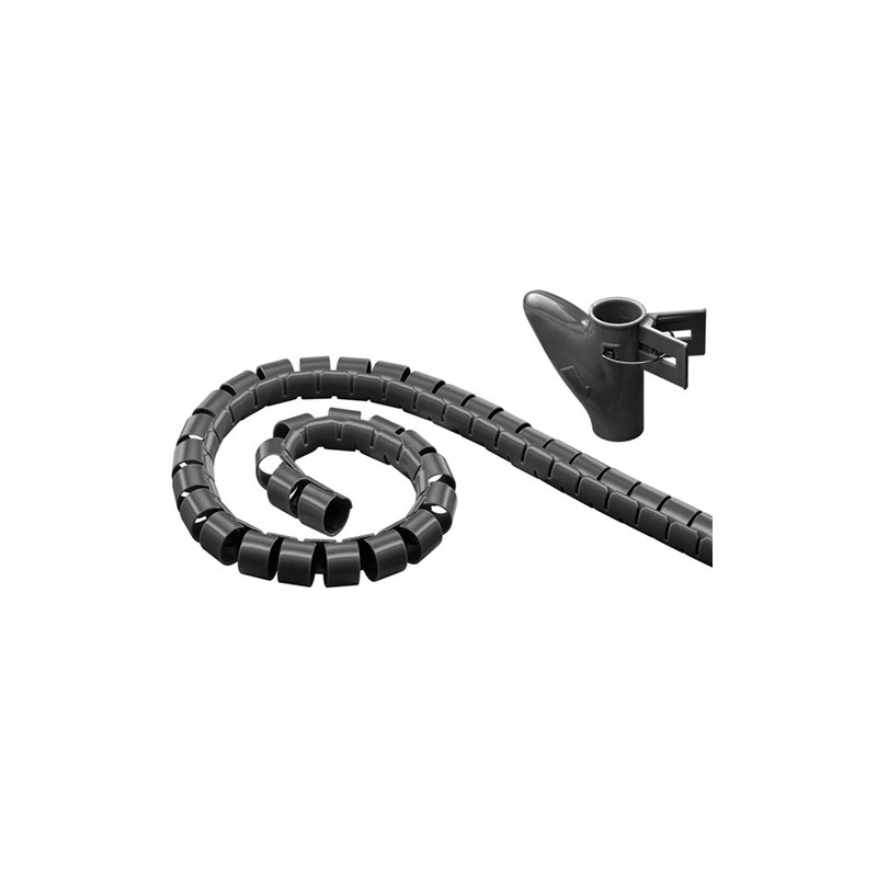 organizator cablu spirala 2 mm x 2.5 m, negru, goobay