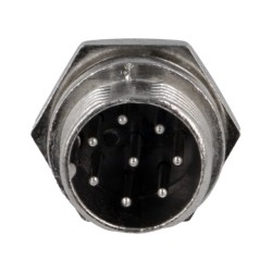 Conectori, Soclu pentru microfoane tată PIN: 8 pt.montare pe panou -1, dioda.ro