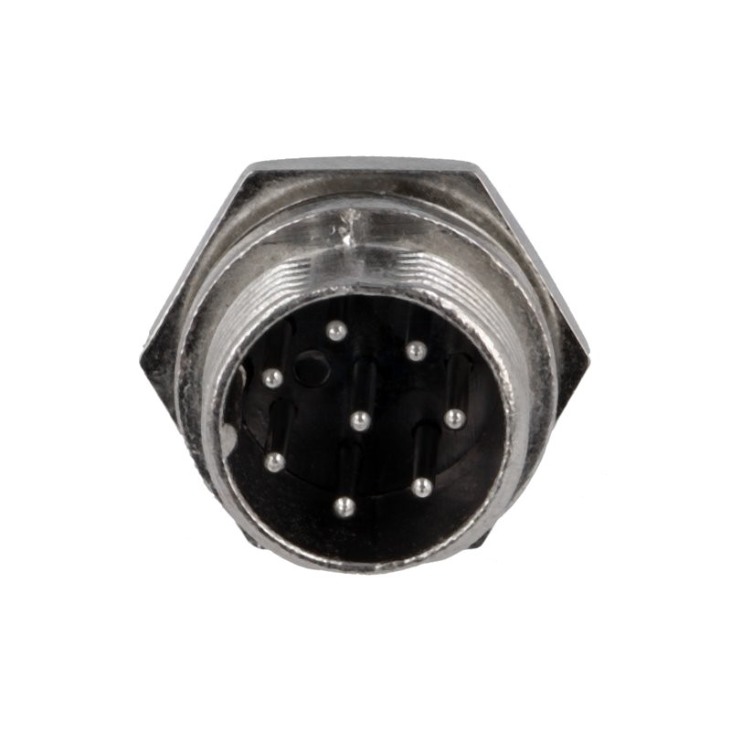 Soclu pentru microfoane tată PIN: 8 pt.montare pe panou Conectori, Soclu pentru microfoane tată PIN: 8 pt.montare pe panou -1, dioda.ro