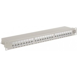 panou patch cat6 ethernet cu 24 porturi, goobay