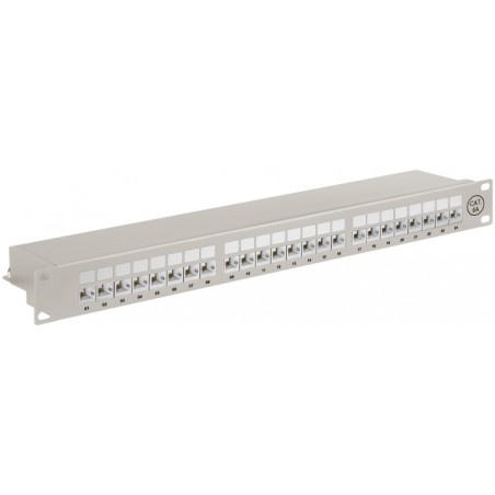 panou patch cat6 ethernet cu 24 porturi, goobay