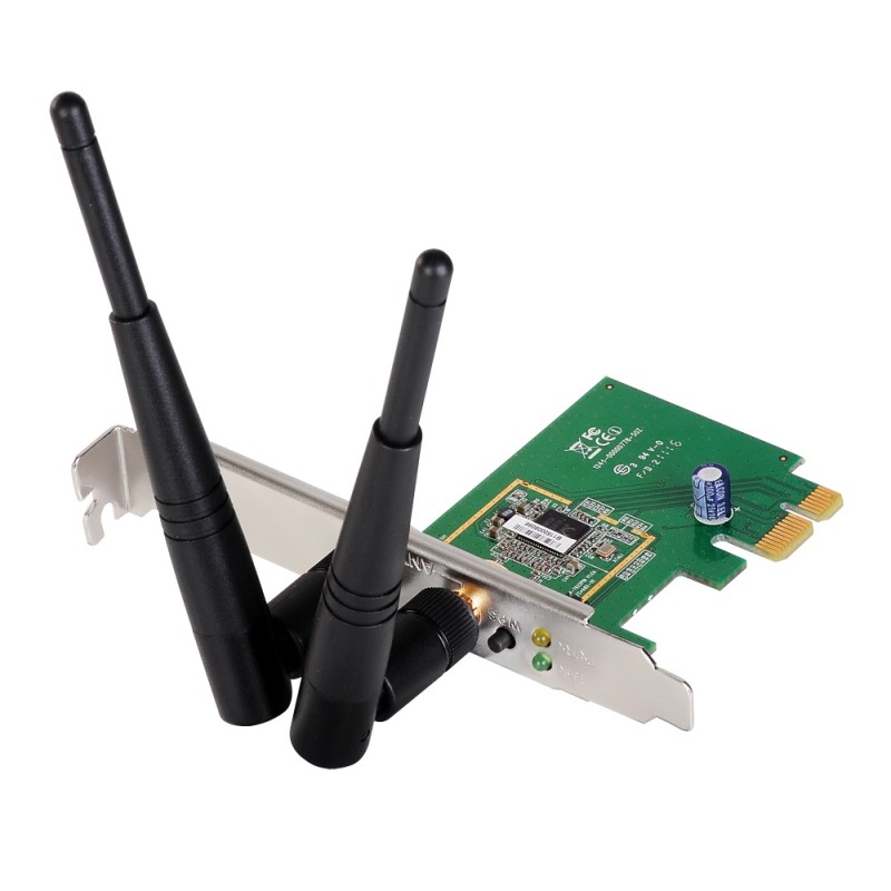 placa de retea pci express wireless n300, 2 antene 3dbi, ew-7612pin v2 edimax placa de retea pci express wireless n300, 2 antene 3dbi, ew-7612pin v2 edimax