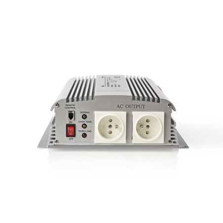 invertor tensiune cu unda sinusoidala modificata nedis, 12v dc - 230v ac, 1700w, 2x prize, fr