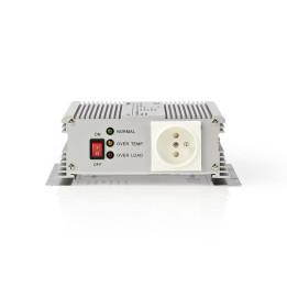 invertor tensiune cu unda sinusoidala modificata nedis, 12v dc - 230v ac, 600w, 1x priza, fr