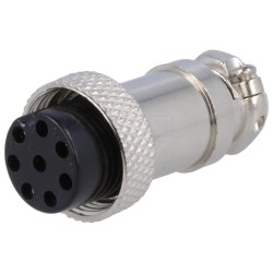 Conectori, Mufă pentru microfoane mamă PIN: 8 pe cablu drept -1, dioda.ro