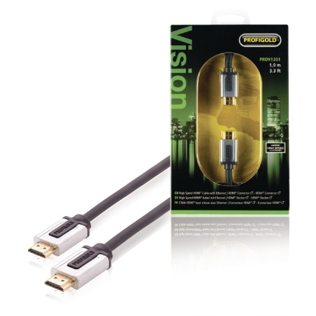 cablu conector hdmi cu functie ethernet 1.0 metru, negru