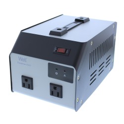 convertor tensiune 220v -  110v 1000va 2 iesiri well