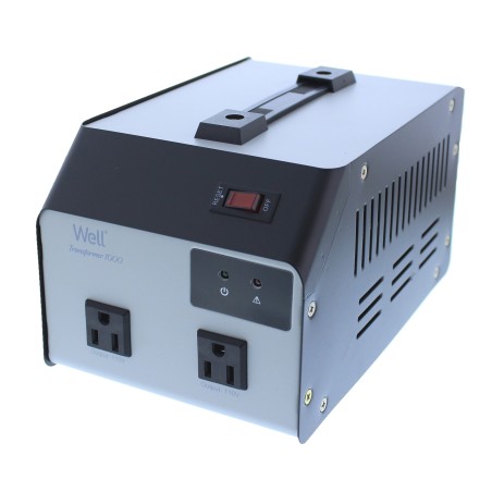 convertor tensiune 220v -  110v 1000va 2 iesiri well