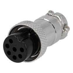 Conectori, Mufă pentru microfoane mamă PIN: 7 pe cablu drept -1, dioda.ro