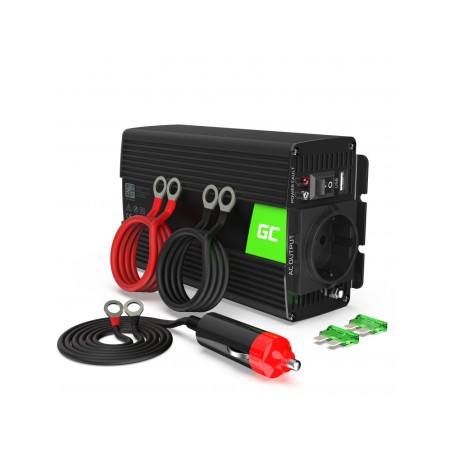 invertor de tensiune 24v -  230v, 300w, inv02de, greencell