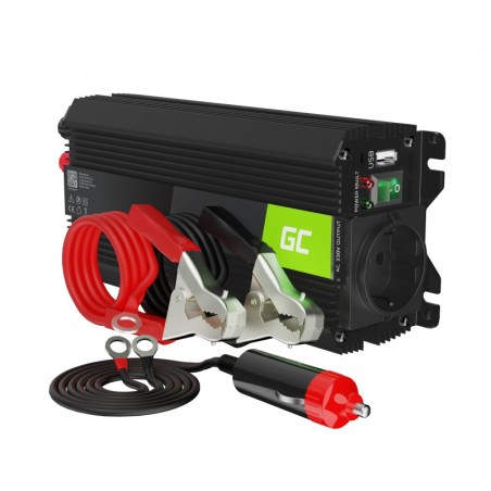 invertor de tensiune 12v -  230v, 500w, invgc03, greencell pro