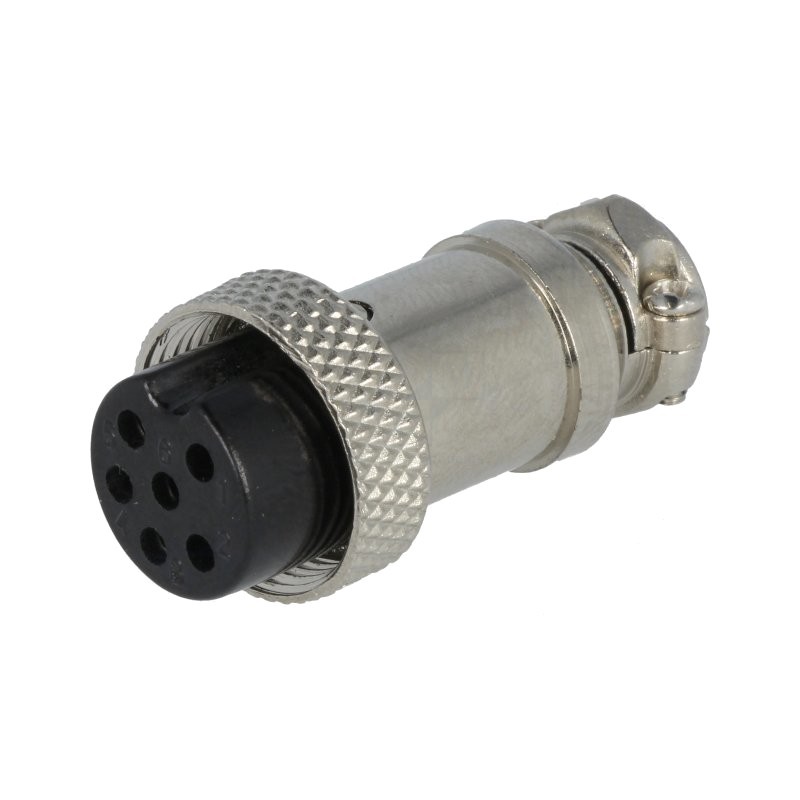 Conectori, Mufă pentru microfoane mamă PIN: 6 pe cablu drept -1, dioda.ro