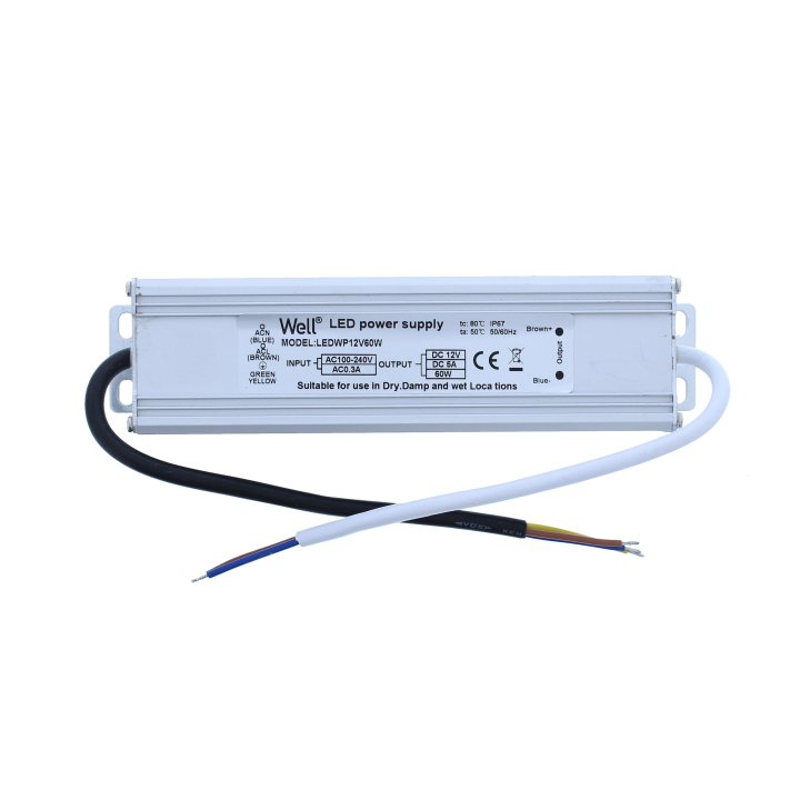 sursa de alimentare led 60w 12v 5a well