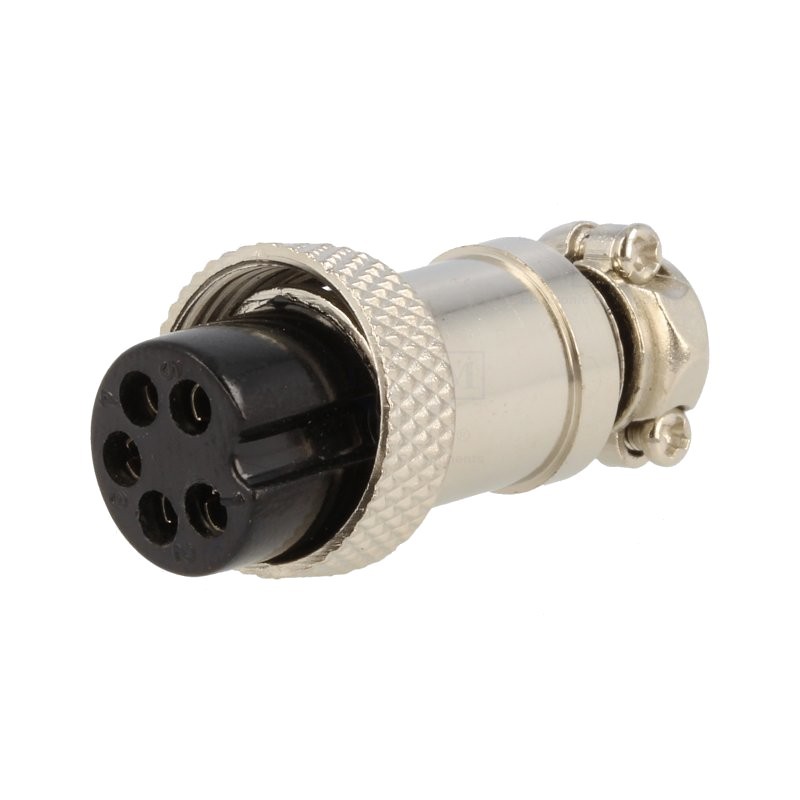 Conectori, Mufă pentru microfoane mamă PIN: 5 pe cablu drept -1, dioda.ro