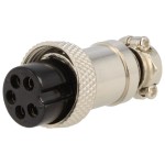 Conectori, Mufă pentru microfoane mamă PIN: 5 pe cablu drept -1, dioda.ro