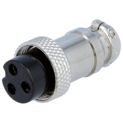 Conectori, Mufă pentru microfoane mamă PIN: 3 pe cablu drept -1, dioda.ro