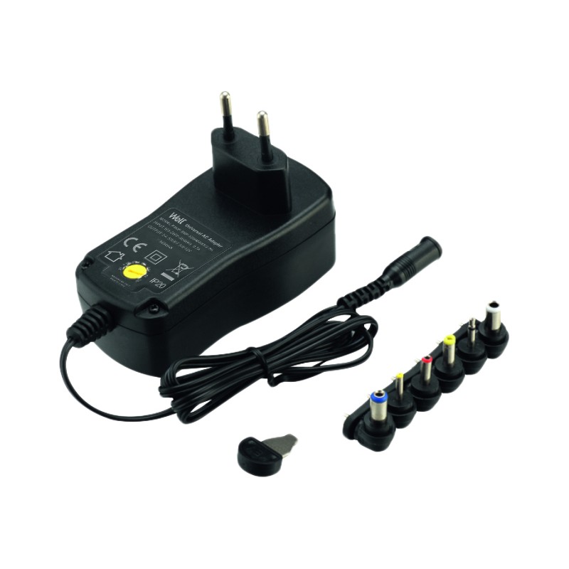 alimentator universal in comutatie 2250ma, 6 mufe, well