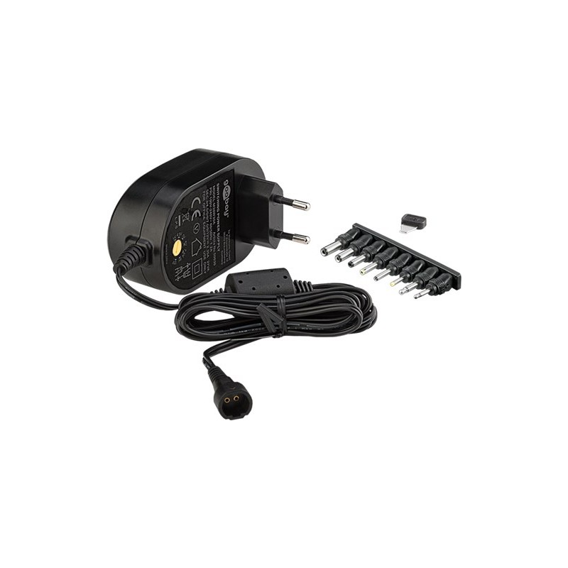 alimentator in comutatie universal 3v-12v 2250ma 8 mufe, goobay