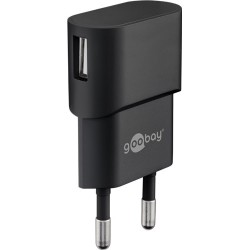 incarcator retea goobay, 1x usb-a 1a, negru