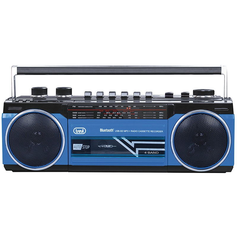 radiocasetofon portabil rr 501 bt fm, bluetooth, mp3, usb, albastru trevi radiocasetofon portabil rr 501 bt fm, bluetooth, mp3, usb, albastru trevi