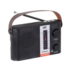 radio portabil am/fm/sw ra 7f25 bt, bluetooth, usb, panou solar, micro sd, negru trevi