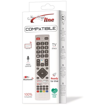 telecomanda universala jolly, tv lcd sharp, control prin voce, ir+bluetooth