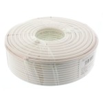 cablu coaxial rg6, fire otel cuprat, triplu ecranat, 64x0.12mm al+folie al, 100m/rola