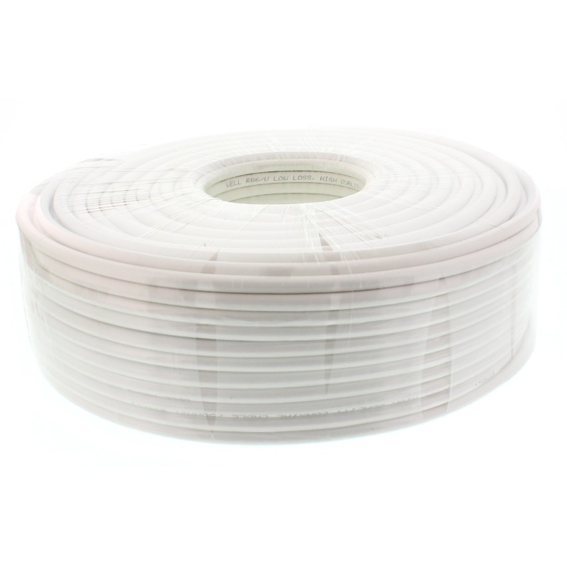 cablu coaxial rg6, 75r,fire cu, ecranat cu folie al -fire cu 48x0.12, well