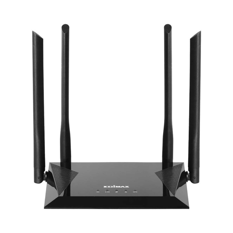 router wireless ac1200, dual band, 4 porturi, 4 antene externe, negru, br-6476ac edimax router wireless ac1200, dual band, 4 porturi, 4 antene externe, negru, br-6476ac edimax