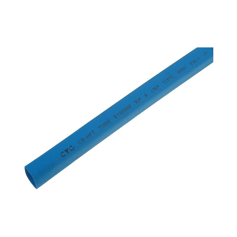 home, Manşon termocontractabil fără adeziv 2: 1 6,4mm L: 1m albastră -1, dioda.ro