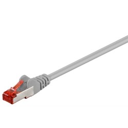cablu de retea s/ftp goobay, cat6, patch cord, 5m, gri