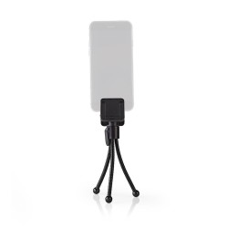 mini trepied flexibil nedis pentru smartphone, 15.8 cm, negru