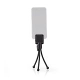 mini trepied flexibil nedis pentru smartphone, 15.8 cm, negru