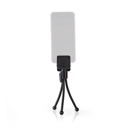 mini trepied flexibil nedis pentru smartphone, 15.8 cm, negru