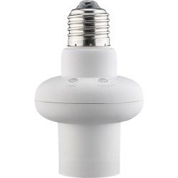 dulie e27 cu senzor de lumina si microunde, alb, goobay