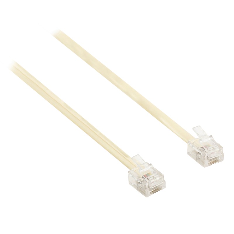 cablu telefon mufat, rj11 4/6, 5m, set 6 blistere, well