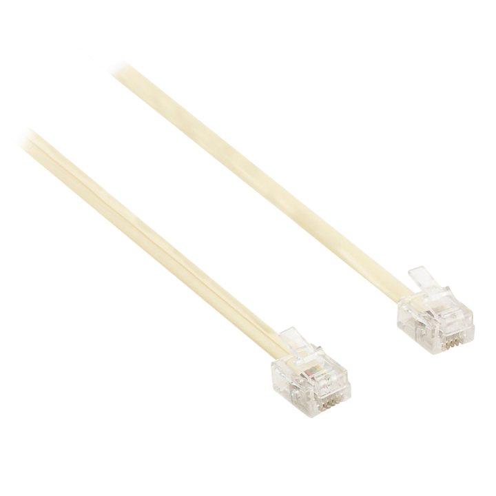 cablu telefon mufat, rj11 4/6, 5m, set 6 blistere, well