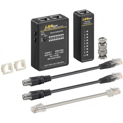 tester de retea pt rj11, rj12, rj45, isdn, cat5, cat6, bnc goobay