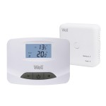 termostat electronic cu afisaj digital wireless well