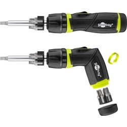 set surubelnita cu clichet goobay cu 12 biti