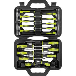 set surubelnite goobay 58 piese in carcasa plastic
