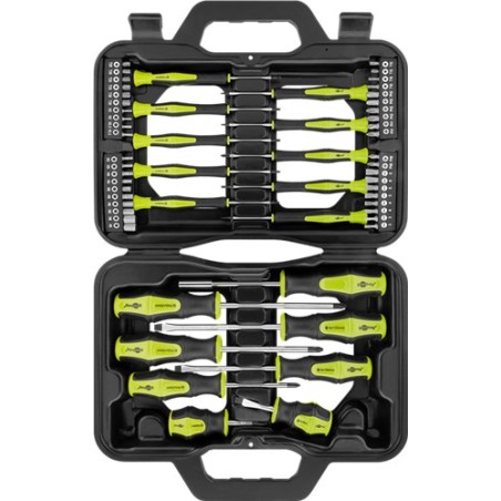 set surubelnite goobay 58 piese in carcasa plastic